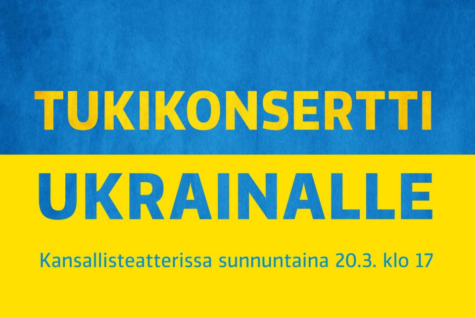 Tukikonsertti Ukrainalle
